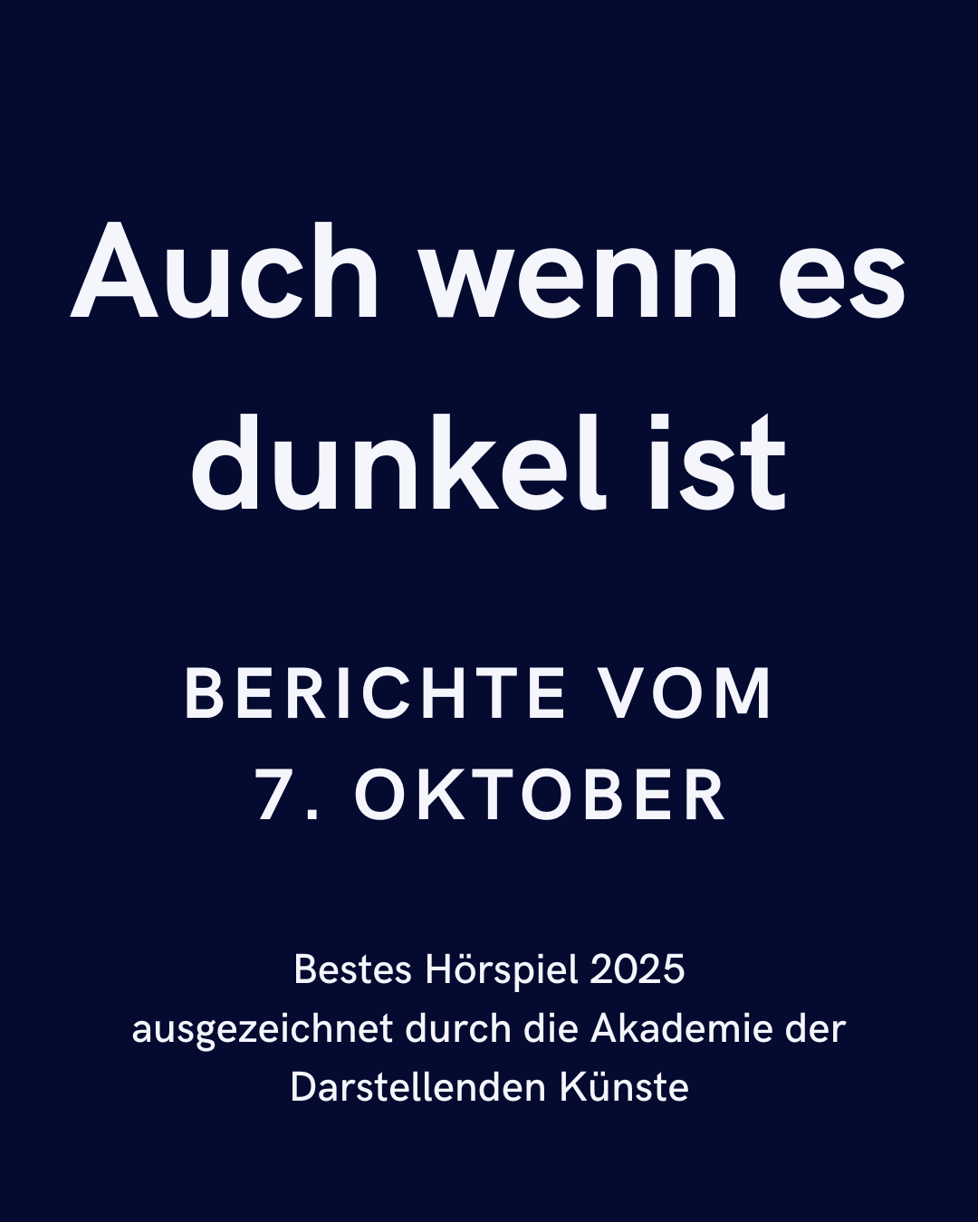 Sharon On und Dirk Laucke - Wenn es Dunkel ist (Hörspiel) - Meine Meinung zum Thema